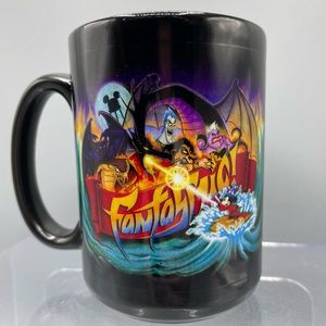 Disney MGM Fantasmic Black Coffee Tea Cup Mug 12oz Souvenir